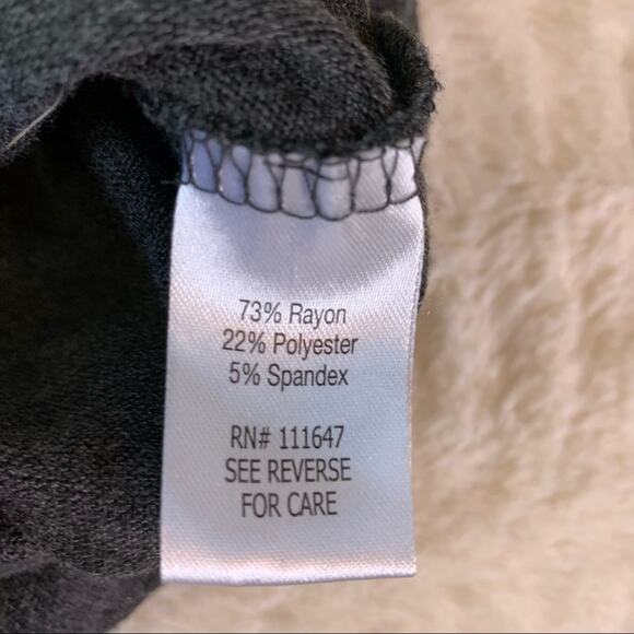 Fifth Sun gray Fa La La Latte holiday long sleeve knit top size Extra Small XS - Picture 9 of 10